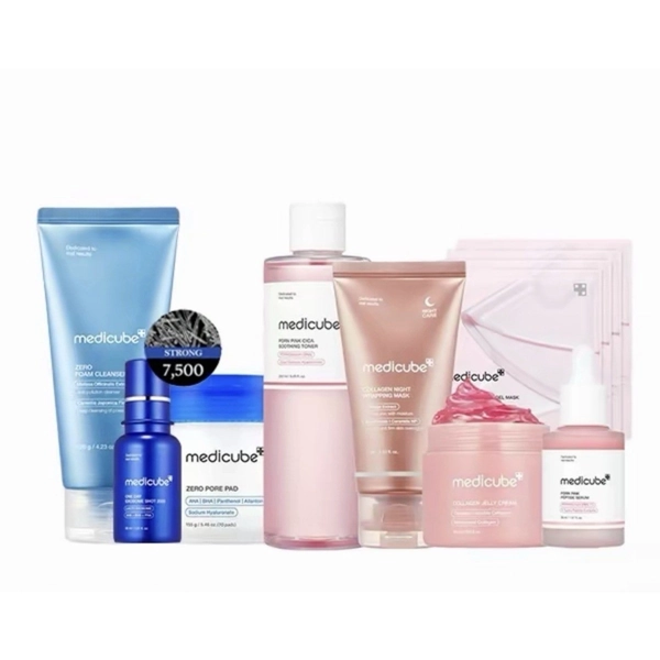Affordable Glass Skin Set.8-Piece Complete Routine