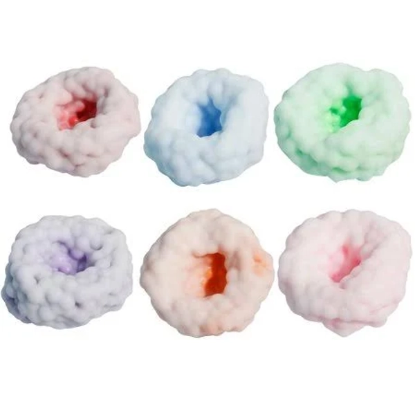 Squishy Toys Stress Balls, Crunchy Sand Squishy Balls Asmr Toys with Air Pumps Smoothie Balls for Stress Relief, Squeeze Fidget Toys for Party Favors