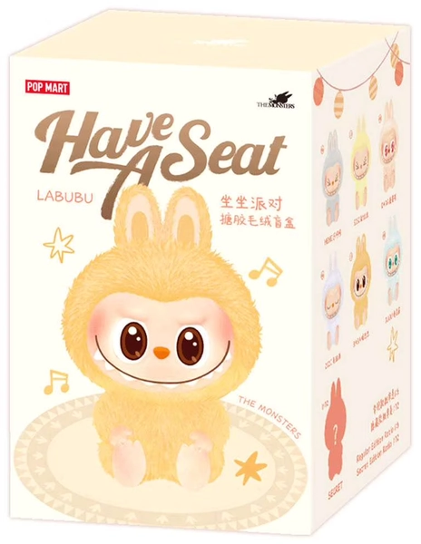 Pop Mart The Monsters (Labubu) Have A Seat Vinyl Plush Blind Box V2 (1 Blind Box)