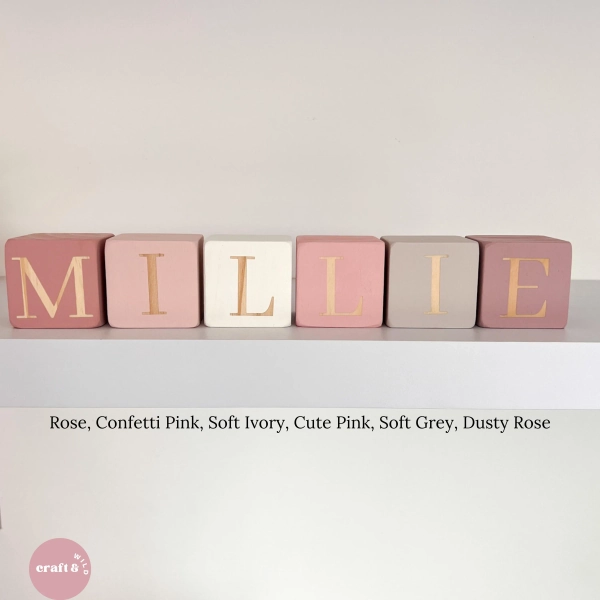 Personalized Wooden Name Blocks: Custom Nursery Decor