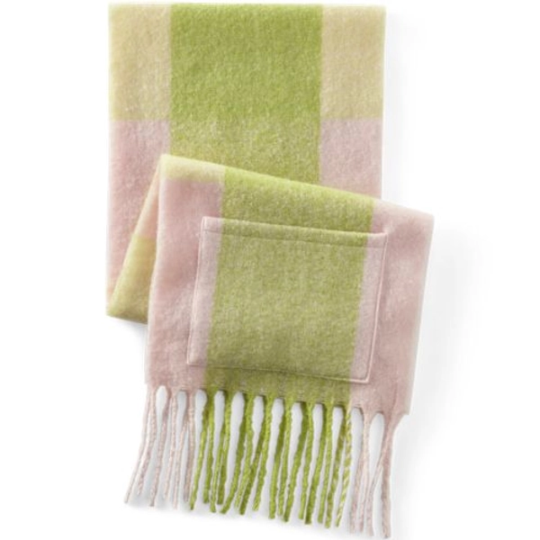 Women's Brushed Blanket Fringe Scarf
