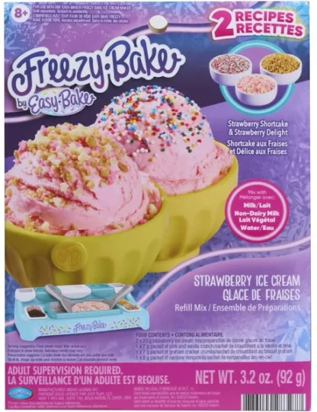 Freezy Bake Strawberry Ice Cream Mix