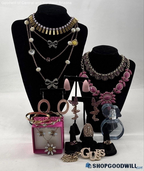 Used 10+ Piece Michael Kors J Crew Betsey Johnson Ariana Grande Jewelry Set 1.2 lbs