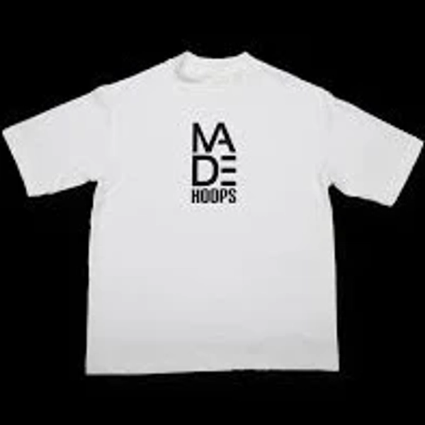 MADE Hoops Logo Box Tee - White / M