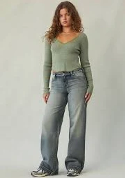 Casey Women's Low Rise Baggy Jeans