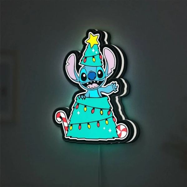 Stitch Christmas Tree LED Light, Holiday Gift for Stitch Lovers, Cute Kids Room Night Light, Anime Christmas Decor