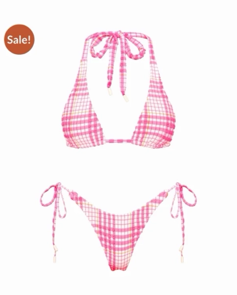 DARA PETALI Pink Triangle Bikini Set – Discover Triangl’s unique style and explore today.