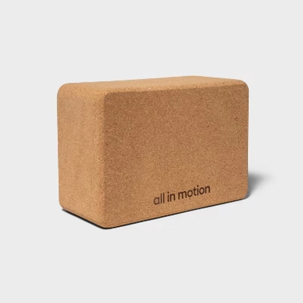 Cork Yoga Block - Brown - All In Motion™: Tan Cork Accessory
