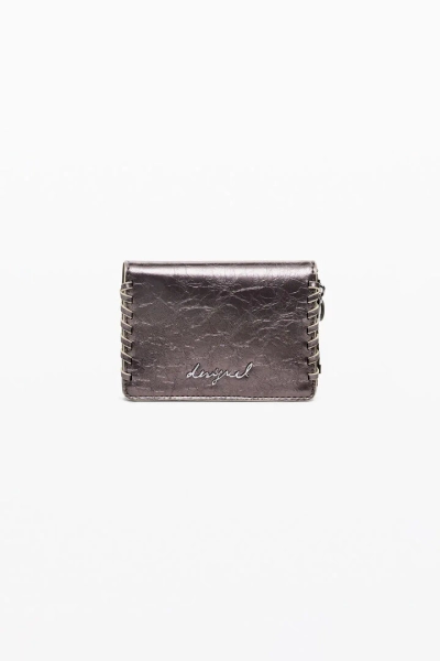 Petit porte-monnaie métallisé convertible pour femme I Desigual.com