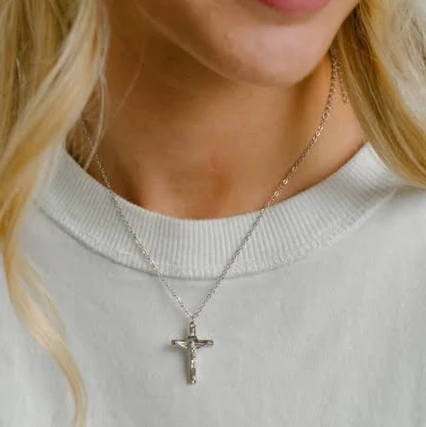 Stainless Steel Jesus Pendant Necklace