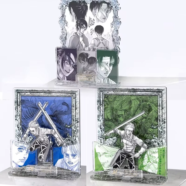 Anime Strike Titan Acrylic Standing Eren Mikasa Levi Erwin Armin Anime Action Figures Wolf Titan Model Decor Toy Statue Ornament - AliExpress 15
