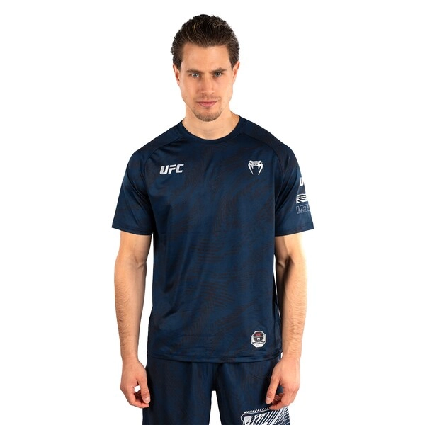 Men's UFC Fusion by Venum Blue Fight Week Dry Tech T-Shirt
