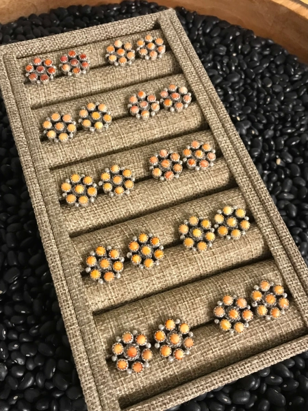 The War Wagon Earrings in Spiny Oyster - # 1