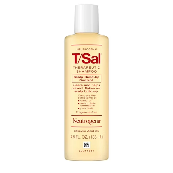 Neutrogena T/Sal Therapeutic Shampoo, Dandruff Shampoo with 3% Salicylic Acid, 4.5 fl. oz