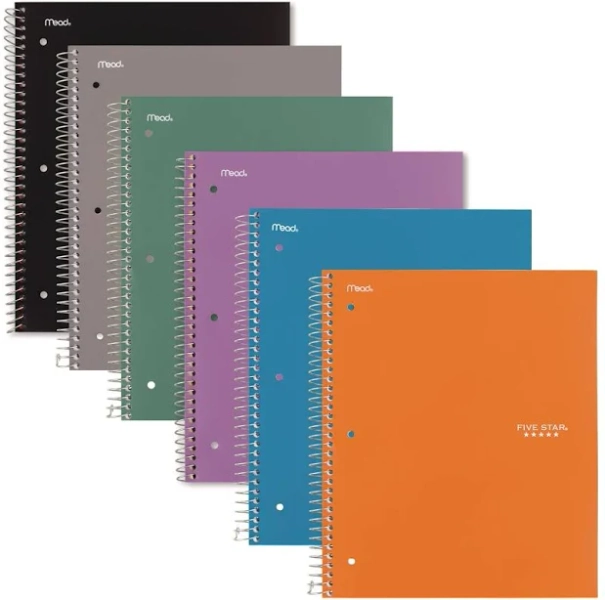 Five Star Wirebound 1 Subject Notebooks
