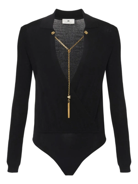 Elisabetta Franchi body à détail de chaîne | 44