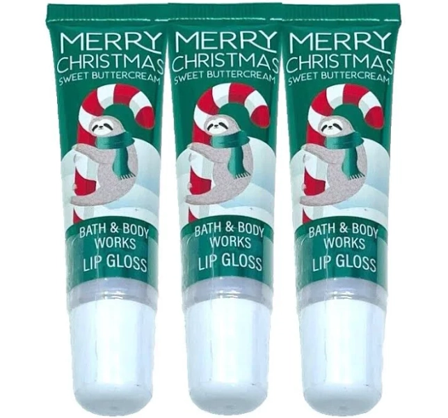 Bath & Body Works Merry Christmas Sweet Buttercream Lip Gloss