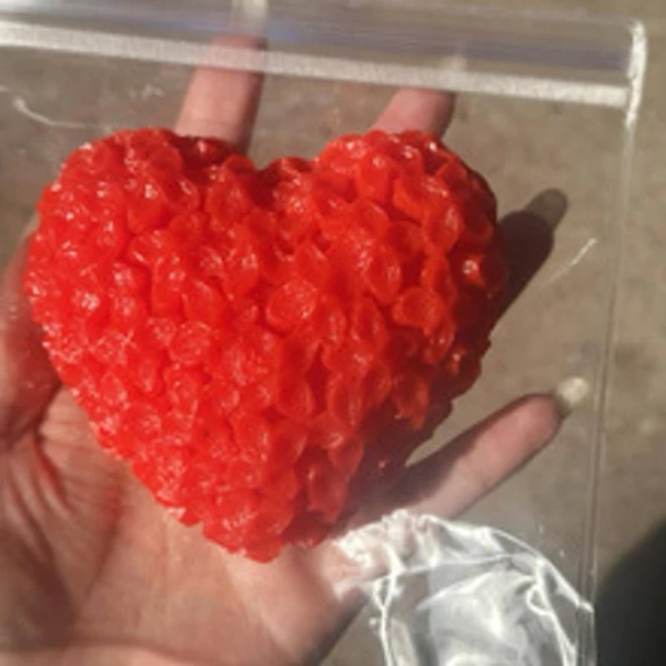 Taba Squishy Cute Big Strawberry Red Apple Rose Heart Pinch Fidgeting Faux Silicone Girl Birthday