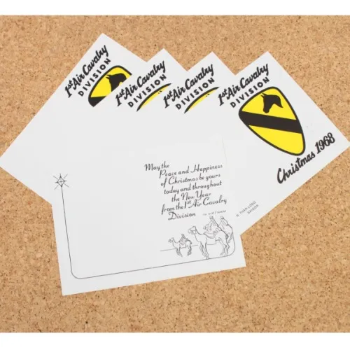 1st Air Cavalry Divison 1968 Vietnam Chrismas Cards