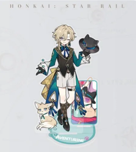 Aventurine Little Cat Series Acrylic Stand