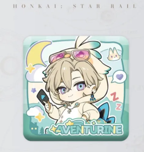 Aventurine Boys Dormitory Series Q Version Square Badge