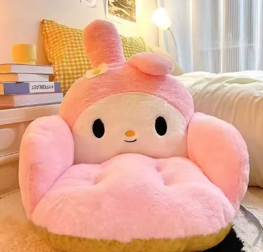 Cartoon Kuromi Melody Series Air Conditioned House Office Chair Cushion Autumn And Winter Comfortable Bedding Peripheral Gifts - AliExpress 