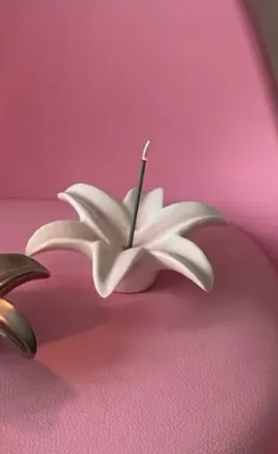 Cute Lily Ceramic Fragrance Insert Seat Line Incense Burner Vertical Incense Insertion Seat Decoration Aromatherapy Storage - AliExpress 15
