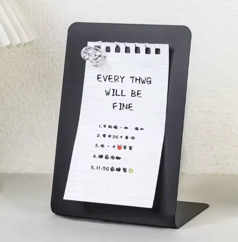Metal Magnetic Blackboard Vertical Badge Notes Storage Desktop Message Board DIY Design Storage Display Board School Office - AliExpress 