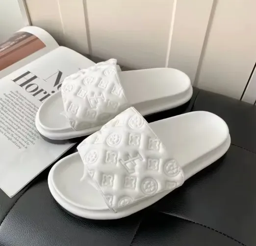 Ladies Magic Sticker Flat Slippers Summer New Designer Luxury Sandals for Women Elegant Home Flat Slippers Zapatos De Mujer - AliExpress 