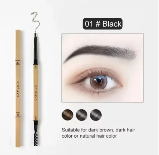 5 Colors With Brush Double Head Eyebrow Pencil Waterproof Smooth Eyebrow Stick Sweatproof Eyebrow Gel Tattoo Pencil Cosmetics - AliExpress 66