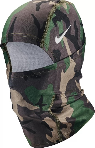 Camo Nike Pro Hyperwarm Hood, One Size Fits Most, Adult (Black/White)