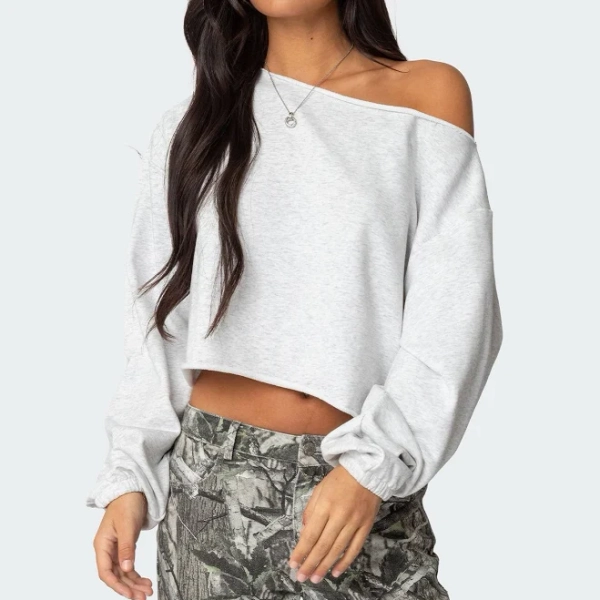 Edikted Women's Aveline Off Shoulder Sweatshirt