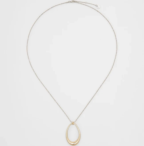 Women's Corded Organic Pendant Necklace Gold Regular Size One Size