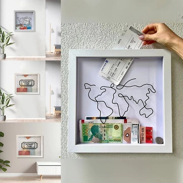 Travel Shadow Box with Slot