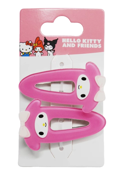Hello Kitty and Friends License 2 Pack Pink Snap Hair Clips