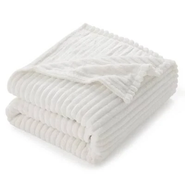 Nestl Cut Plush Fleece Blanket Soft Lightweight Fuzzy Luxury Size Bed Blankets for Bed