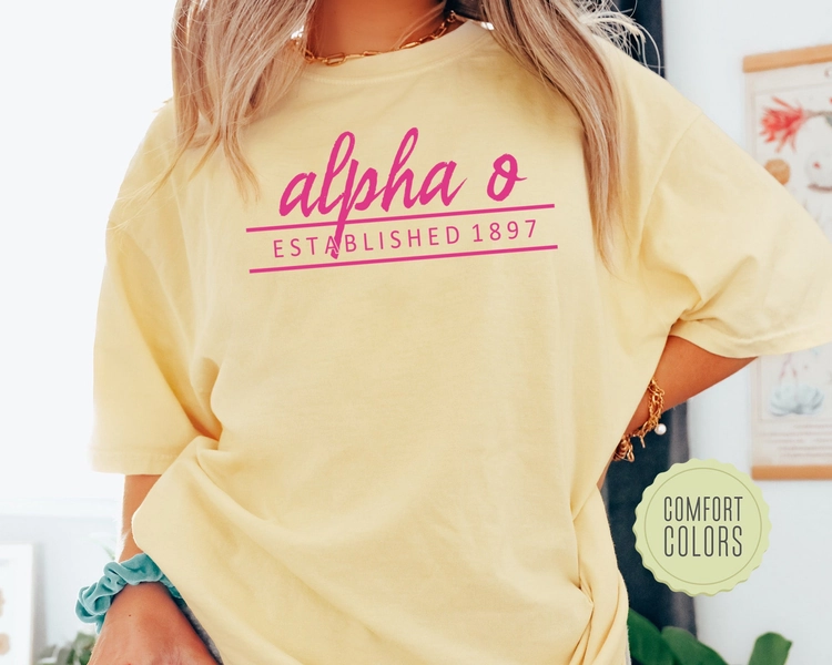 All Pink Comfort Colors Sorority T-shirt _ 756g