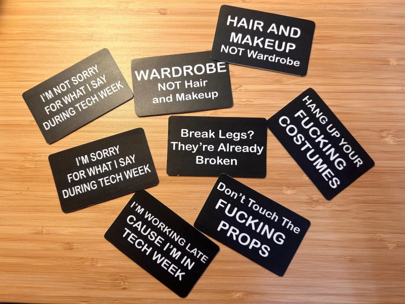 Passive Aggressive Theatre and Film Stickers - Backstage/Behind the Scenes Crew