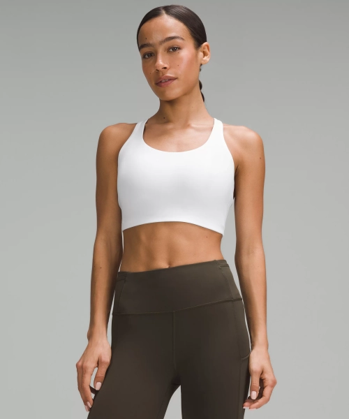 lululemon Energy Bra *High Support, B–G Cups - White - 36DD