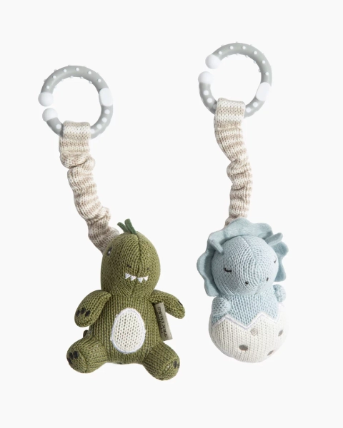 2 Pack Stroller Toys - Dinosaurs