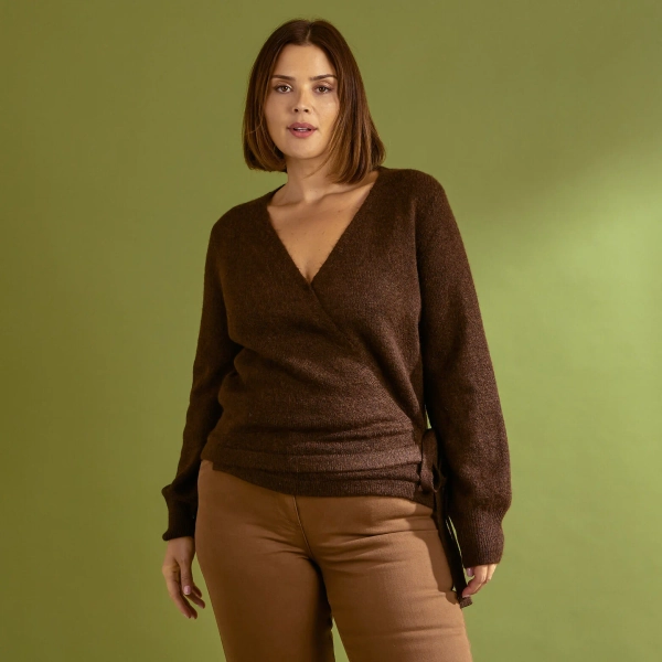 Gilet cache-cœur femme