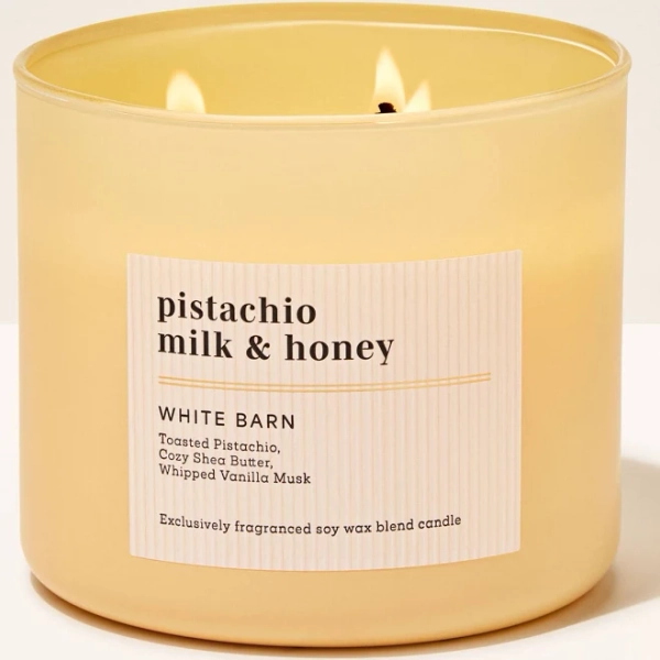 Bath & Body Works Pistachio Milk & Honey 3-Wick Candle