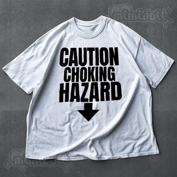 Choking Hazard Cursed T-shirt Y2K Tee Funny Tshirt Ironic Meme Shirts That Go Hard, Weirdcore Oddly Specific Tee Y2K 90s Retro Graphic Shirt - Etsy