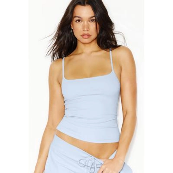 Sleek Scoop Cami Top - Garage - Blue - Women Clothing