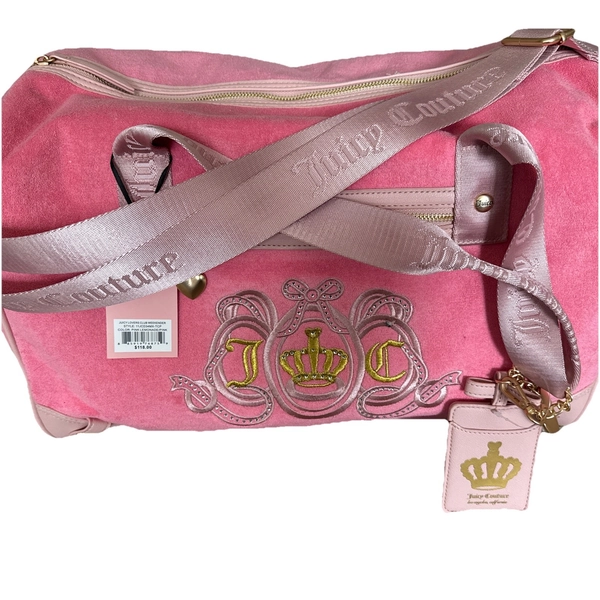 NWT JUICY COUTURE Daydreamer Lovers Club Weekender Pink Lemonade Duffle Viral