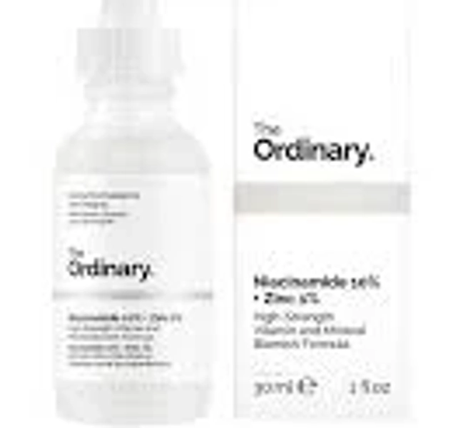 The Ordinary Niacinamide and Zinc Serum for the treatment of oily and greasy skin blemishes