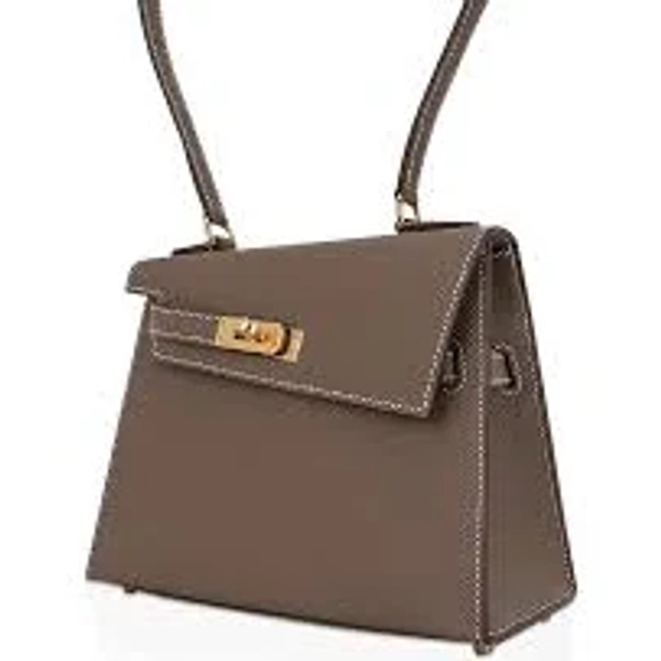 Mini Kelly 20 Sellier en Desordre Etoupe Epsom Leather Bag