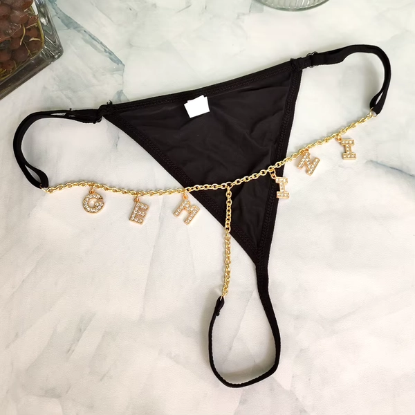 Custom Name Letter Thong for Women Panties Sexy Women's Low Waist Underwear Solid Comfort Female Underpants Lingerie Adjustable - AliExpress 200574005