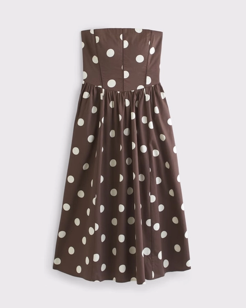 Bra-Free Dipped Waist Midi Dress