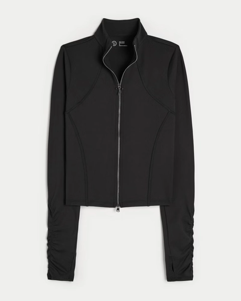 Gilly Hicks Active Recharge Bow Double Zip Jacket